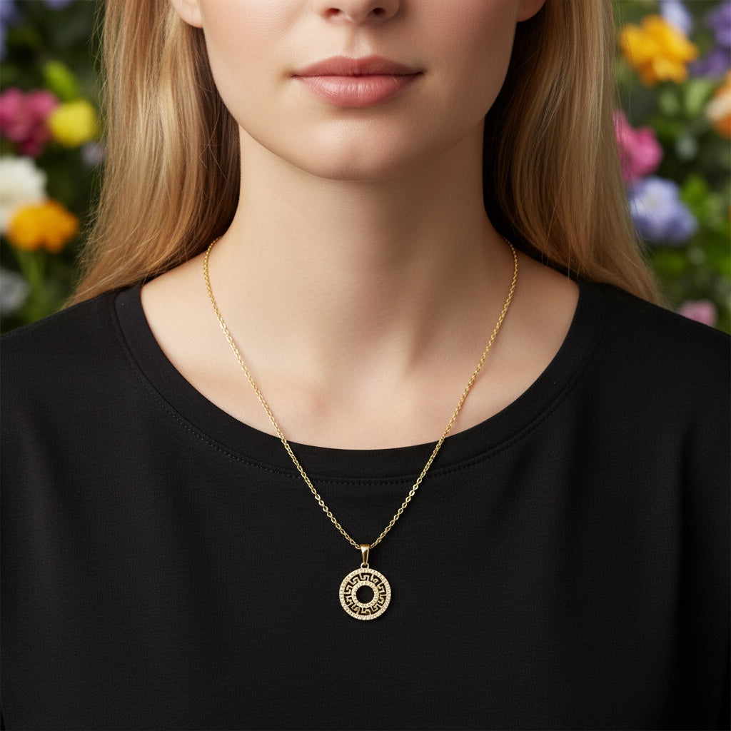 Позлатено колие "Сия"