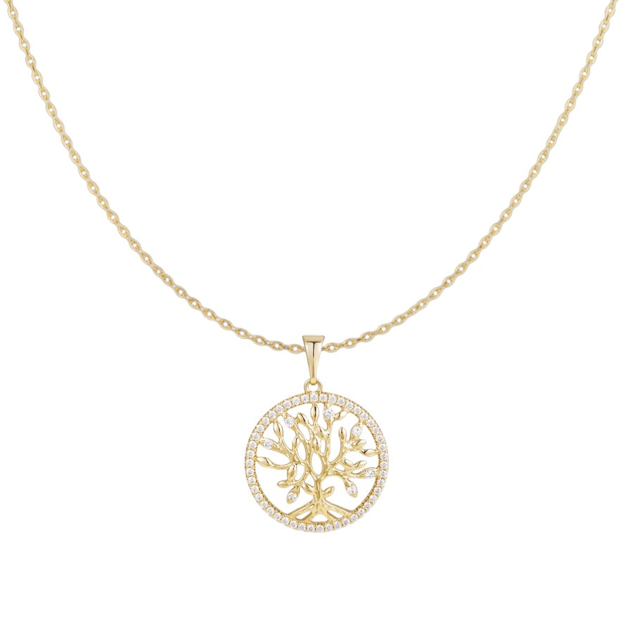 Позлатено колие "Дървото на живота"