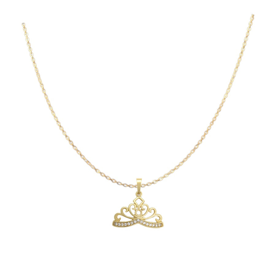 Позлатени колие "Корона"