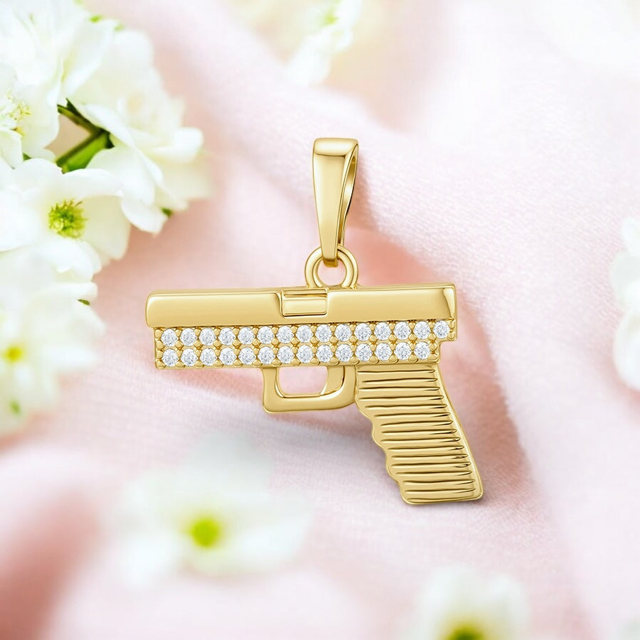 Позлатена висулка "Пистолет"