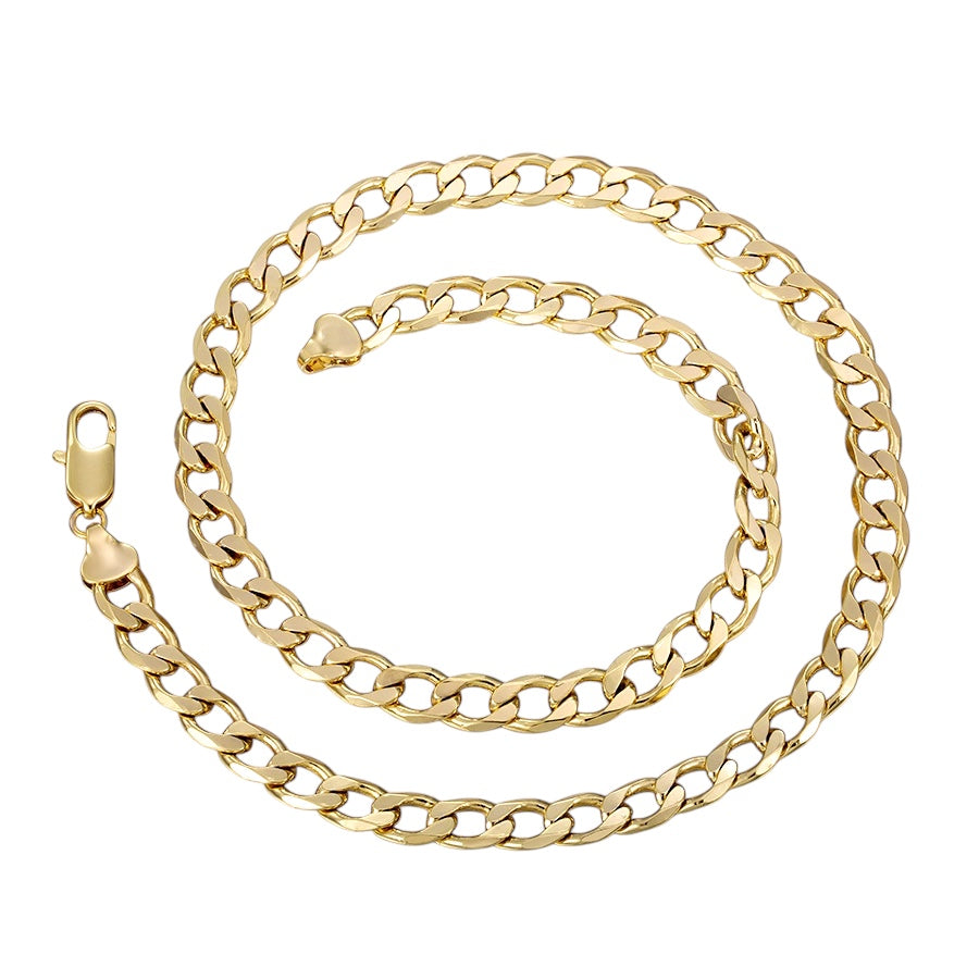 Позлатен плътен синджир - 50см