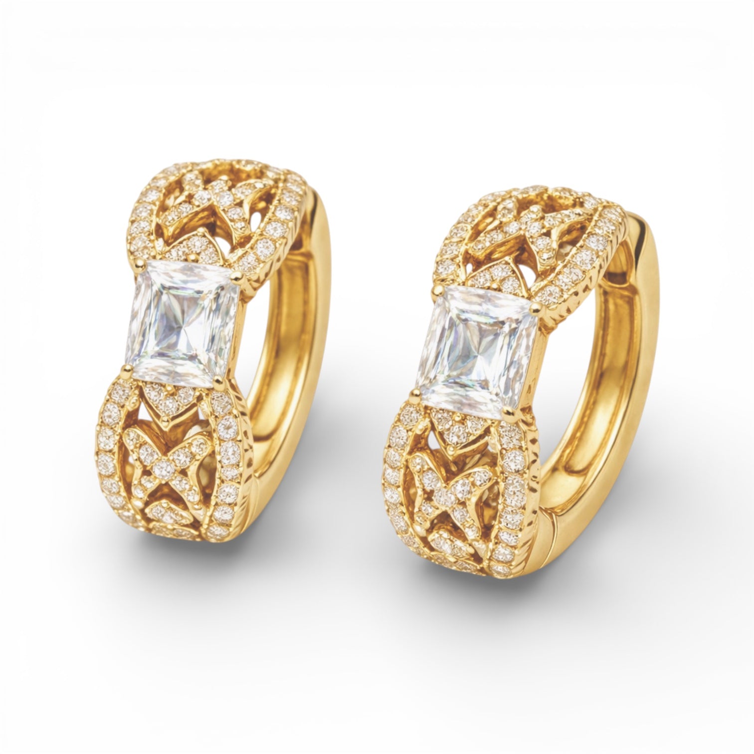 Позлатени обеци "Меги"