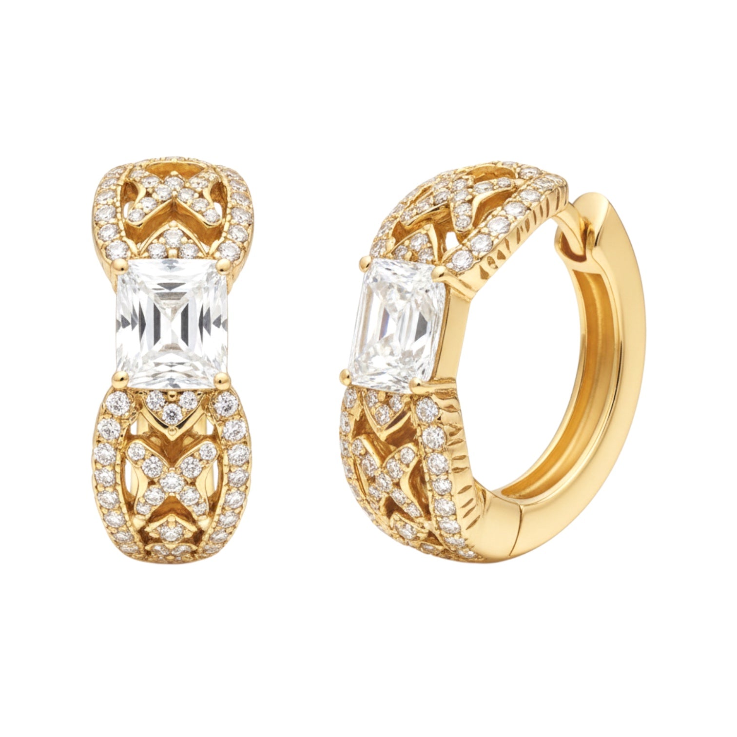 Позлатени обеци "Меги"