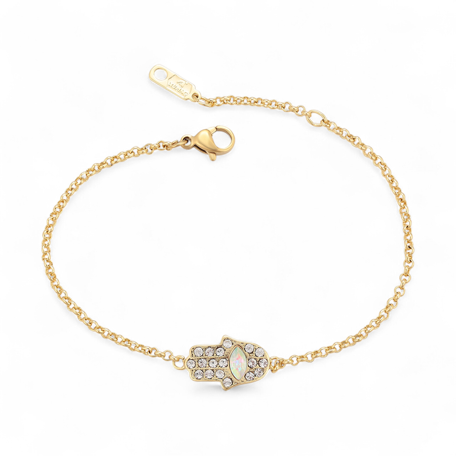 Позлатена гривна "Ръката на Фатима"