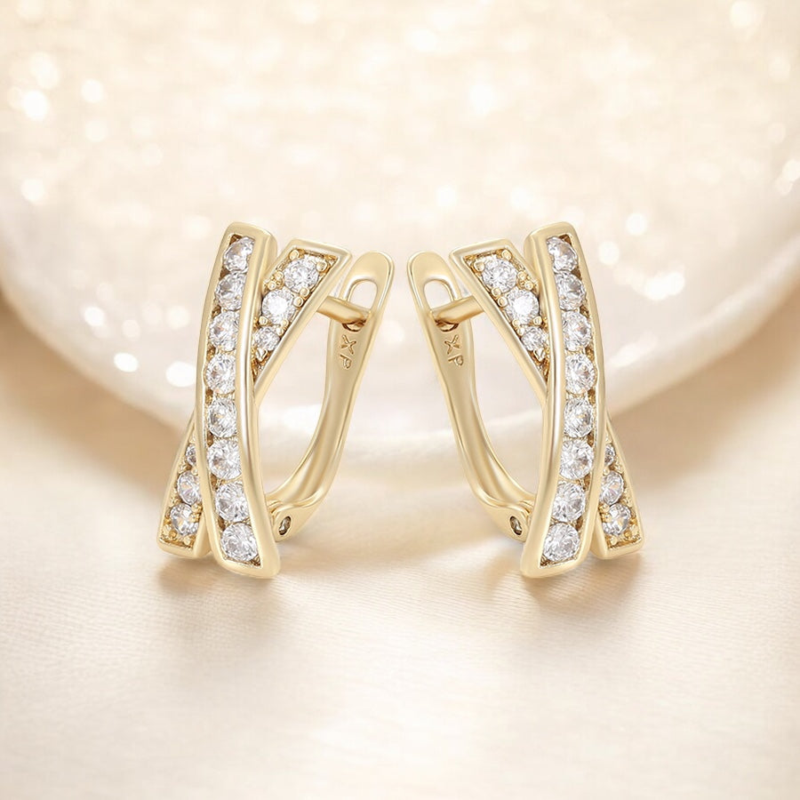 Позлатени обеци "Вяра"