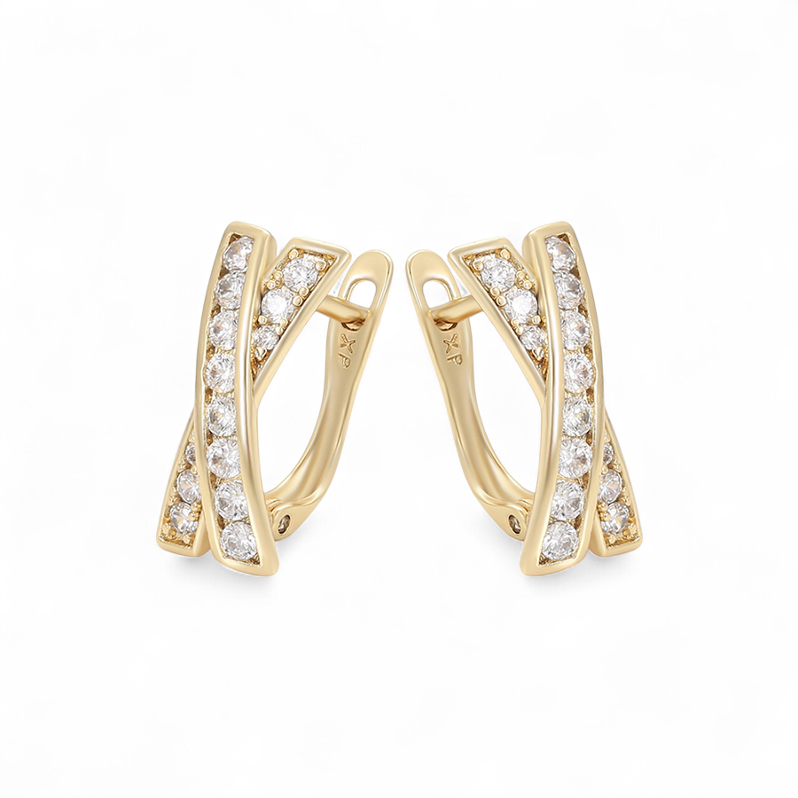 Позлатени обеци "Вяра"