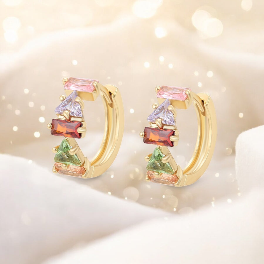 Позлатени обеци халкички