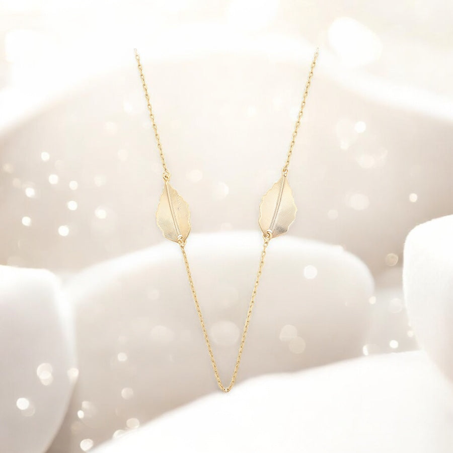 Позлатено колие - листа