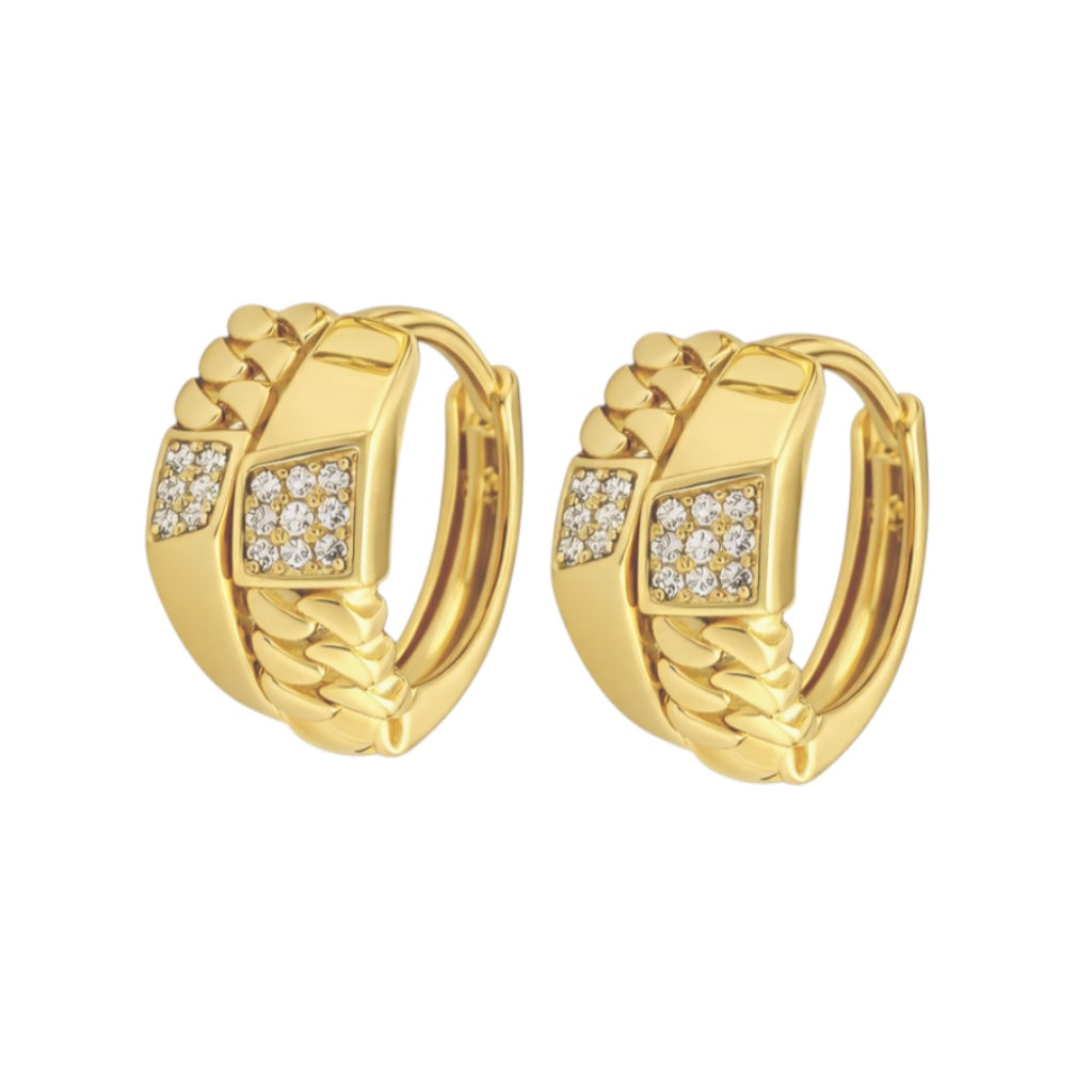 Позлатени обеци "Марго"