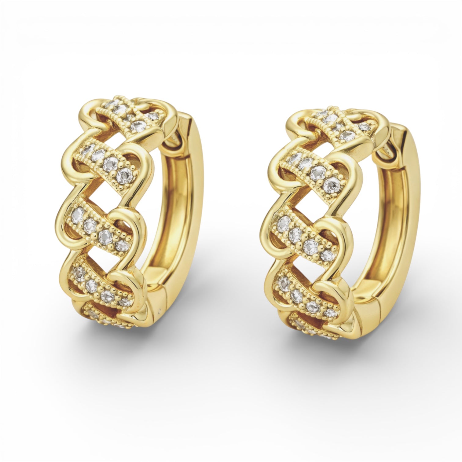 Позлатени обеци "Рали"