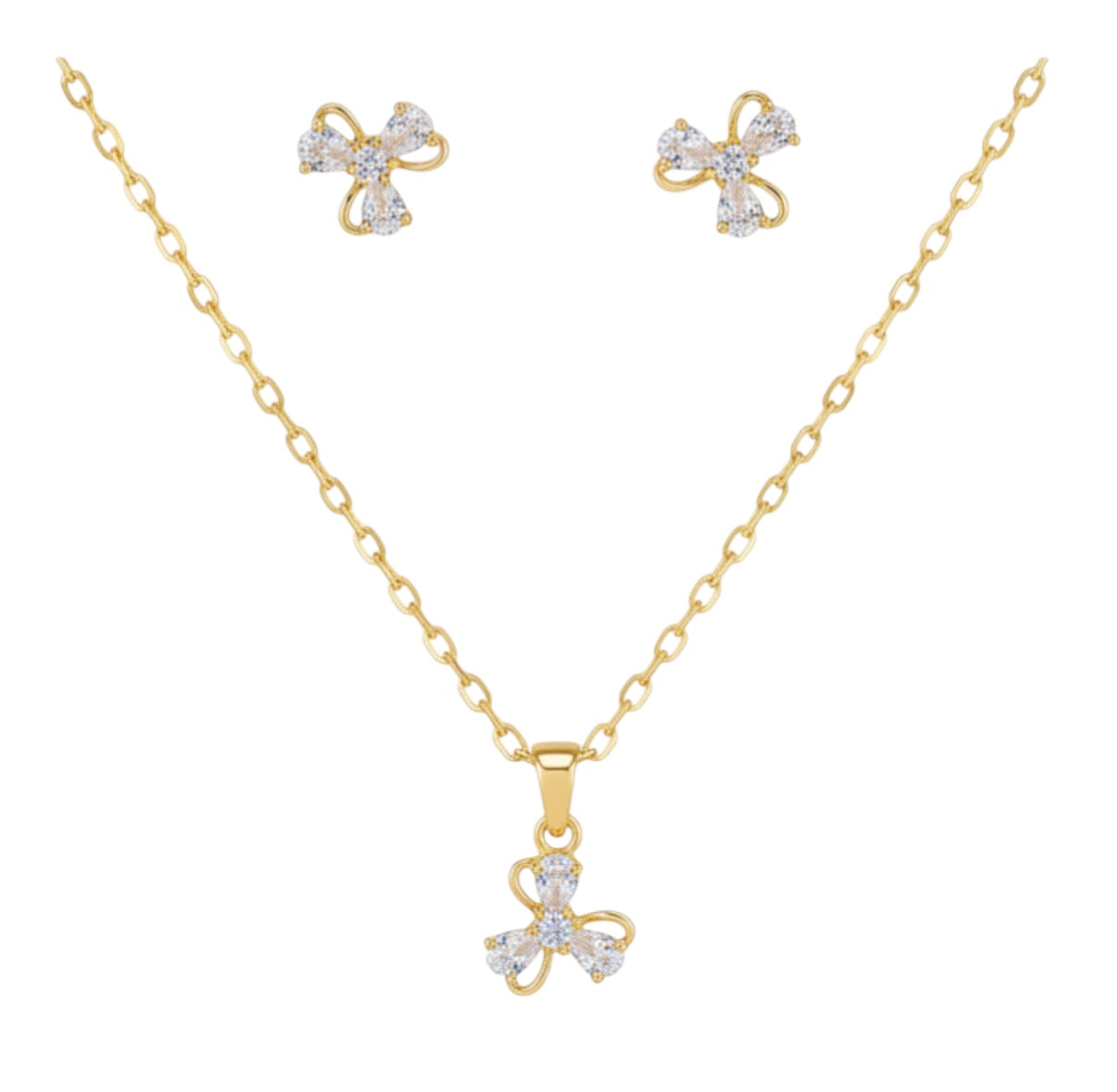 Позлатен комплект "Детелина"