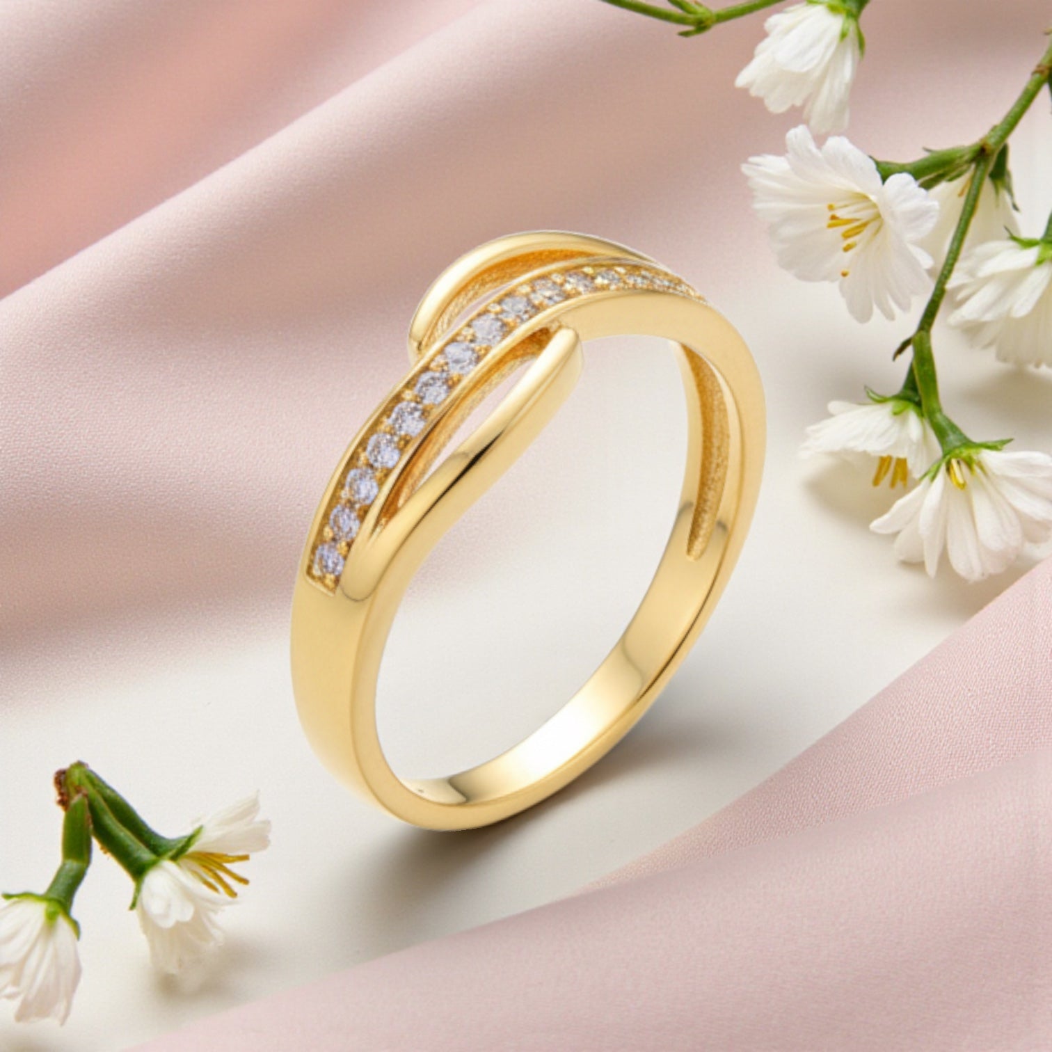 Позлатен пръстен "Искра"