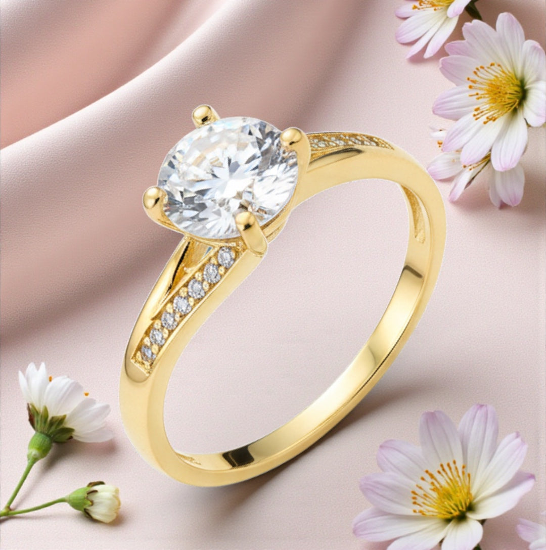 Позлатен пръстен "Тея"