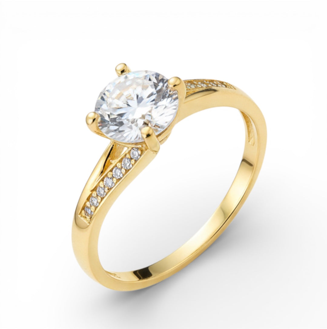 Позлатен пръстен "Тея"