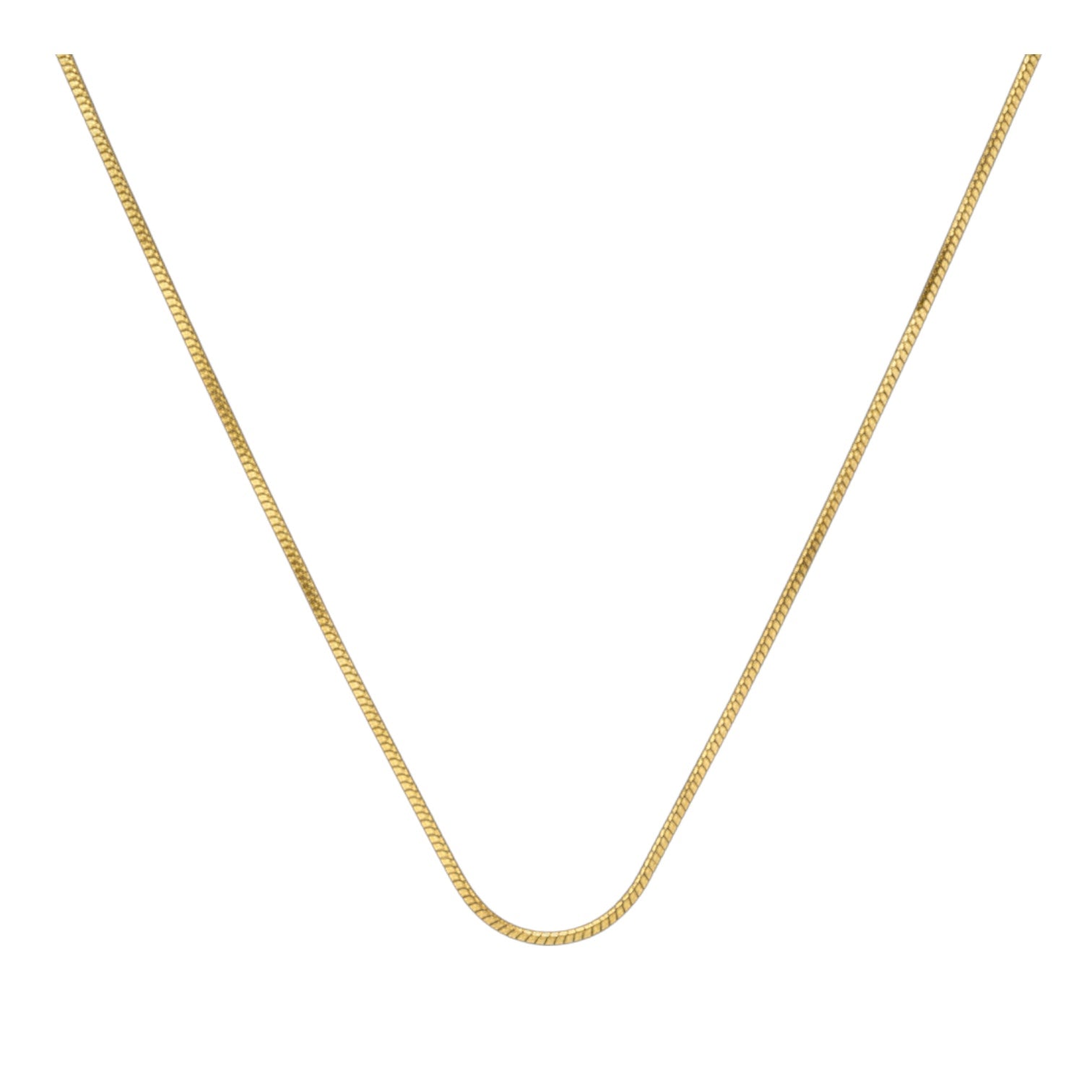 Позлатен синджир "Струна" - 45см