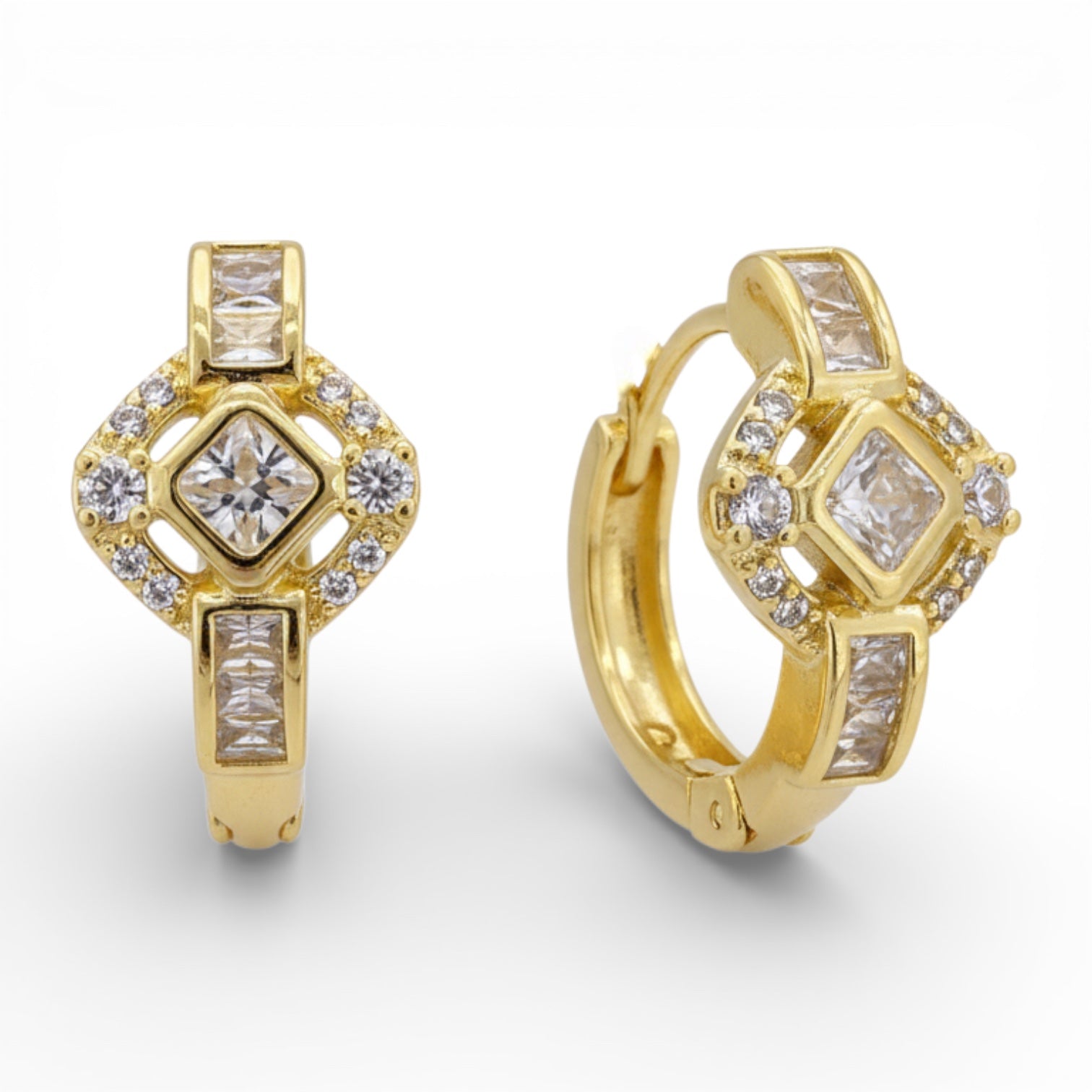 Позлатени обеци "Тея"