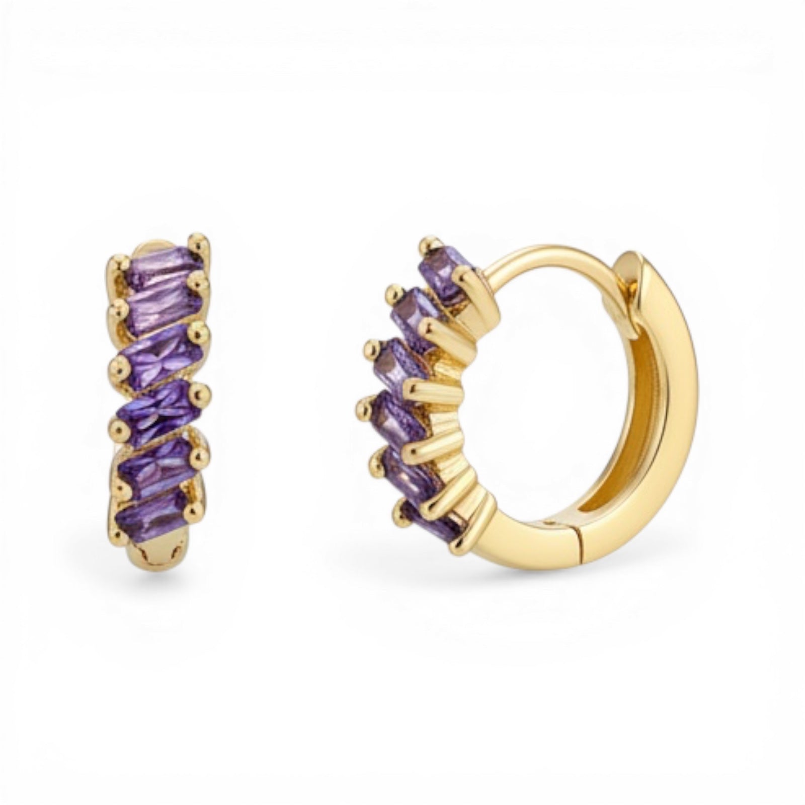 Позлатени обеци "Орхидея"