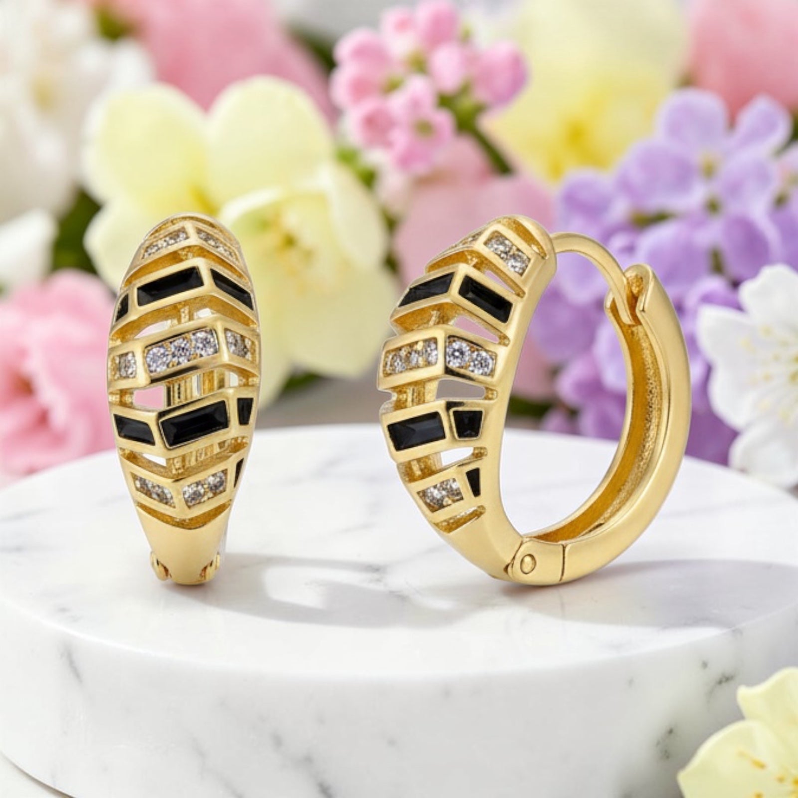 Позлатени обеци "Дия"