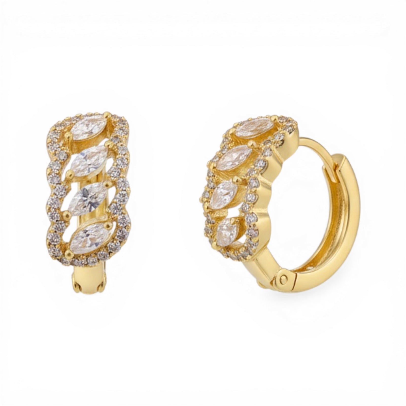 Позлатени обеци "Мая"