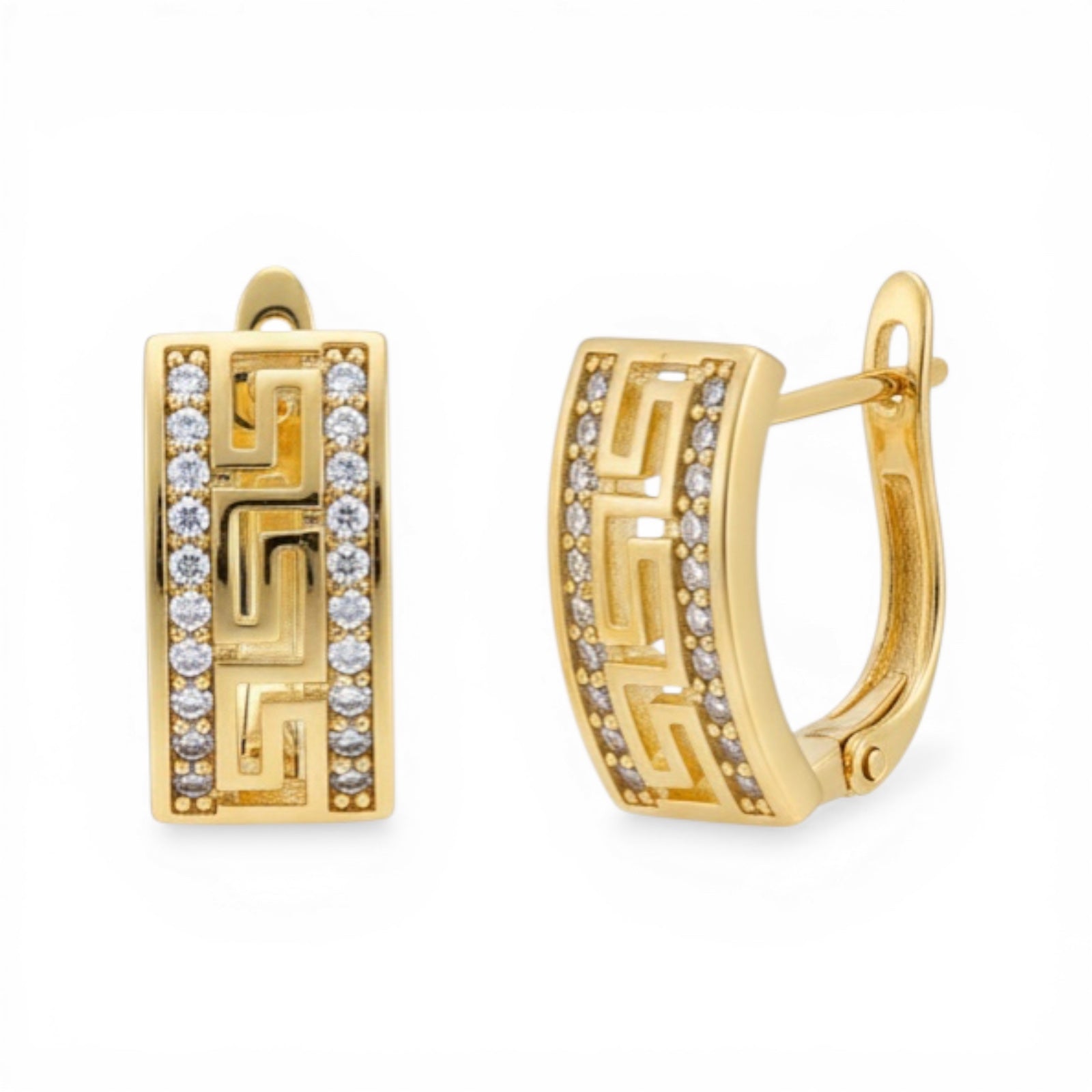 Позлатени обеци "Картие"