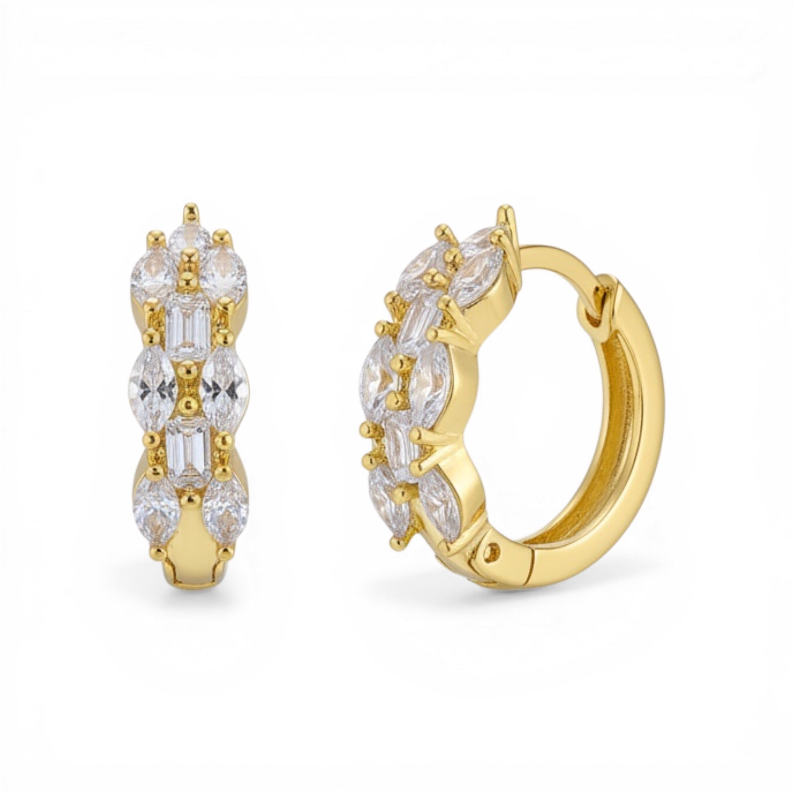 Позлатени обеци "Лидия"