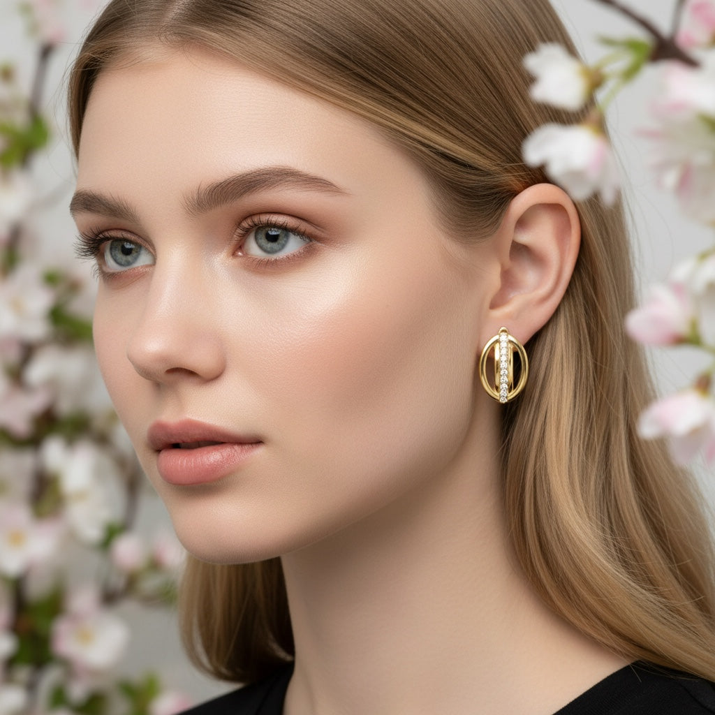 Позлатени обеци "Вили"