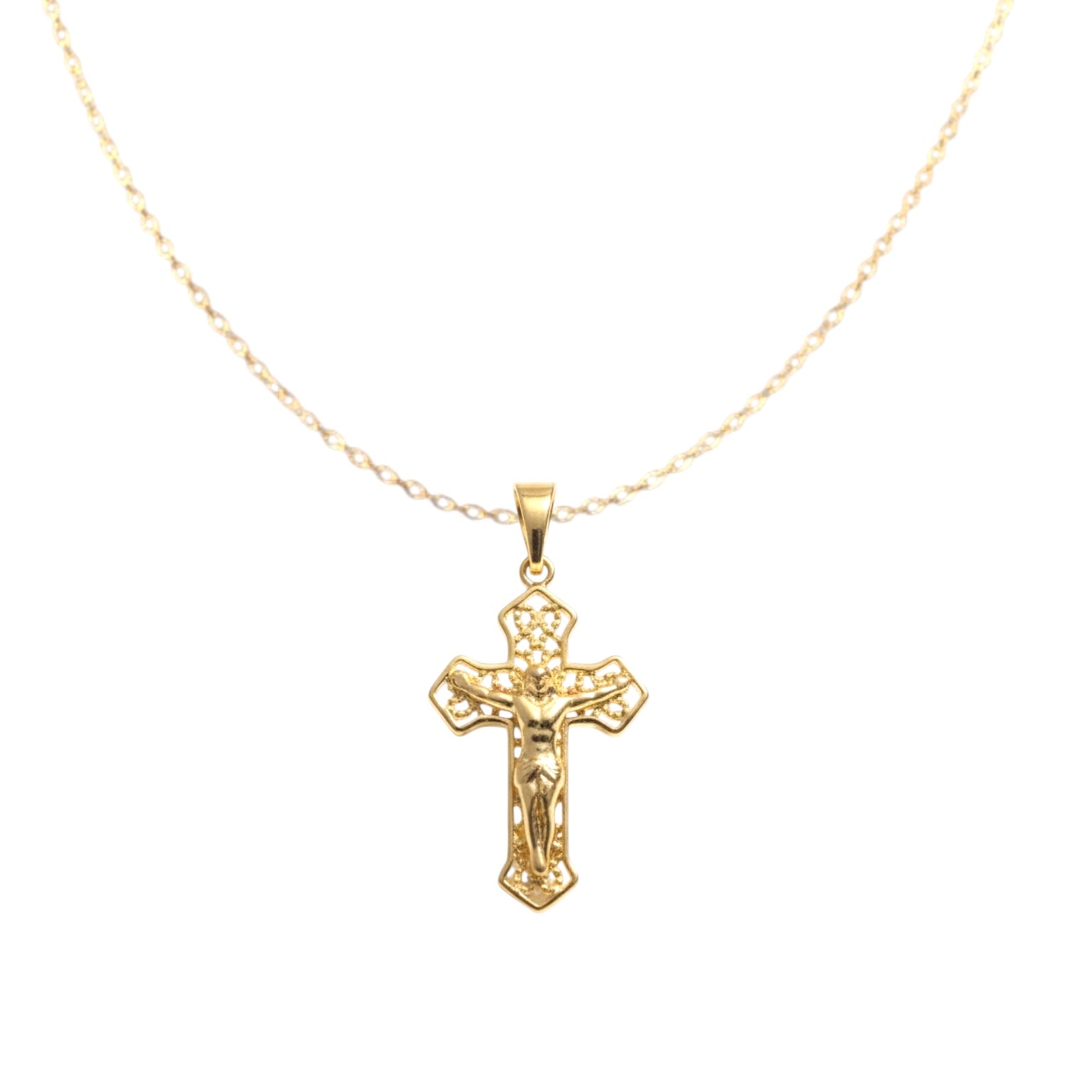 Позлатено колие "Кръст"