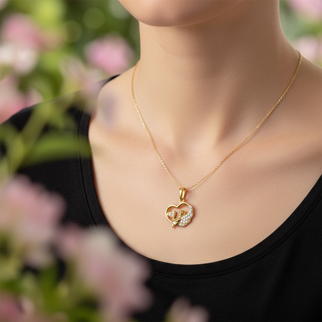 Позлатено колие "Ангелче"