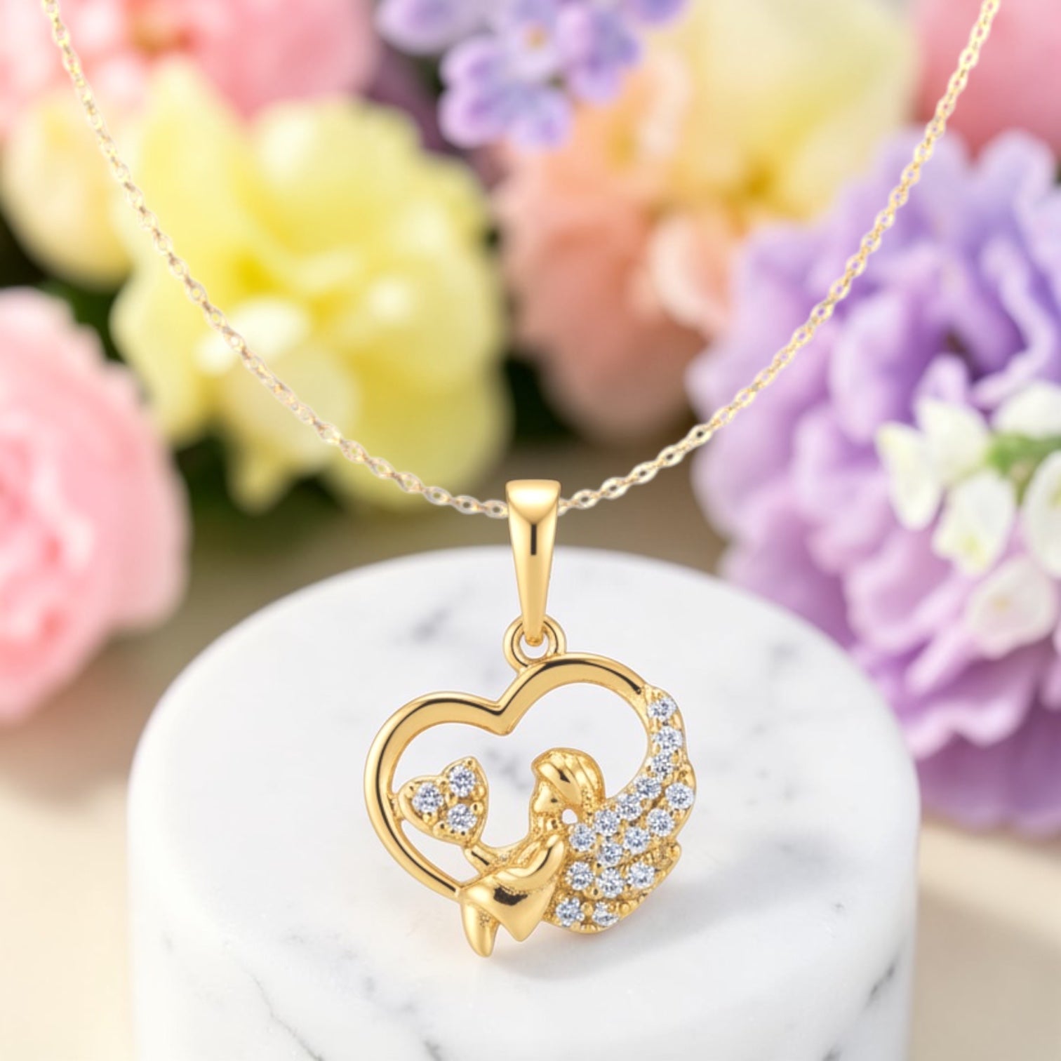 Позлатено колие "Ангелче"