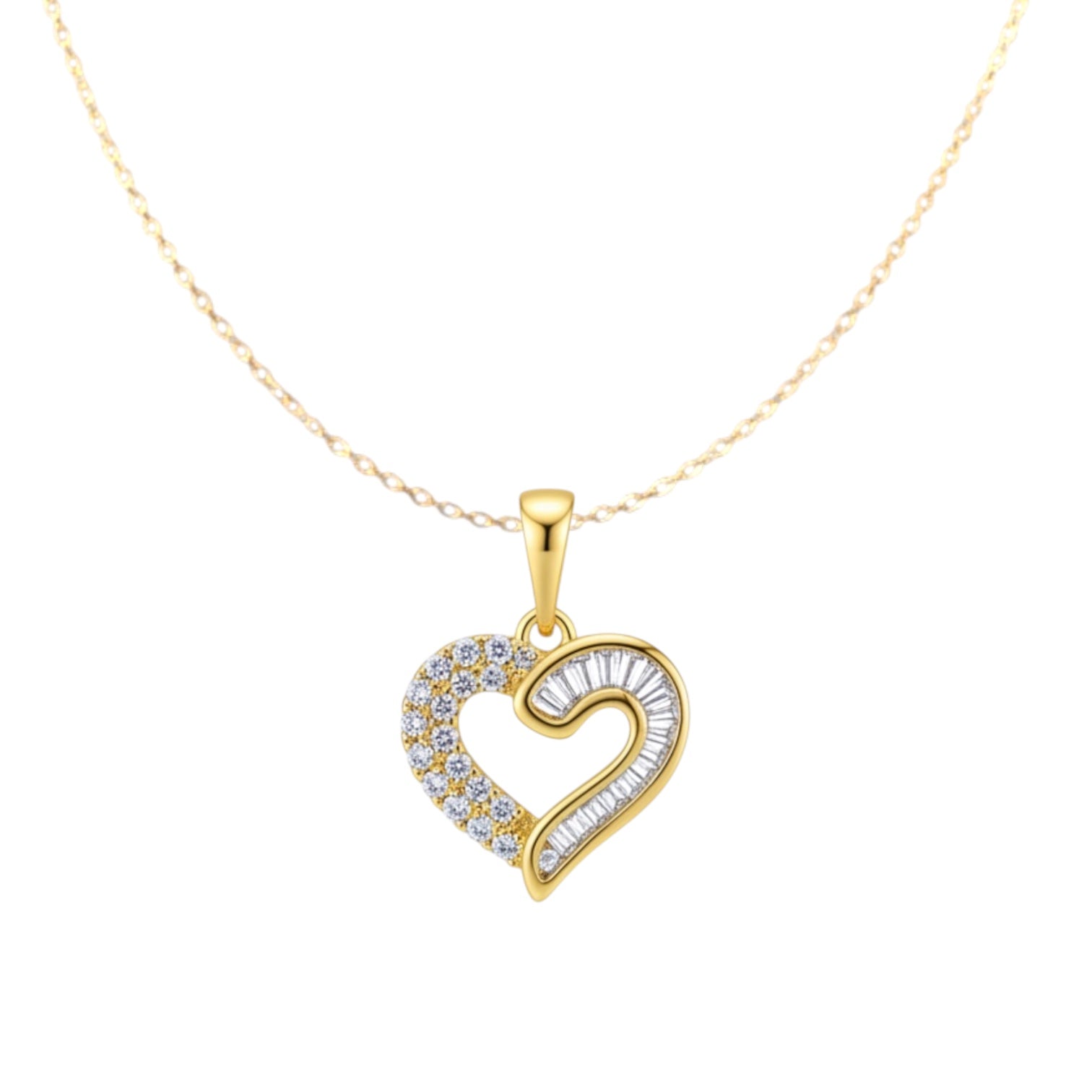 Позлатено колие "Любов в блясък"