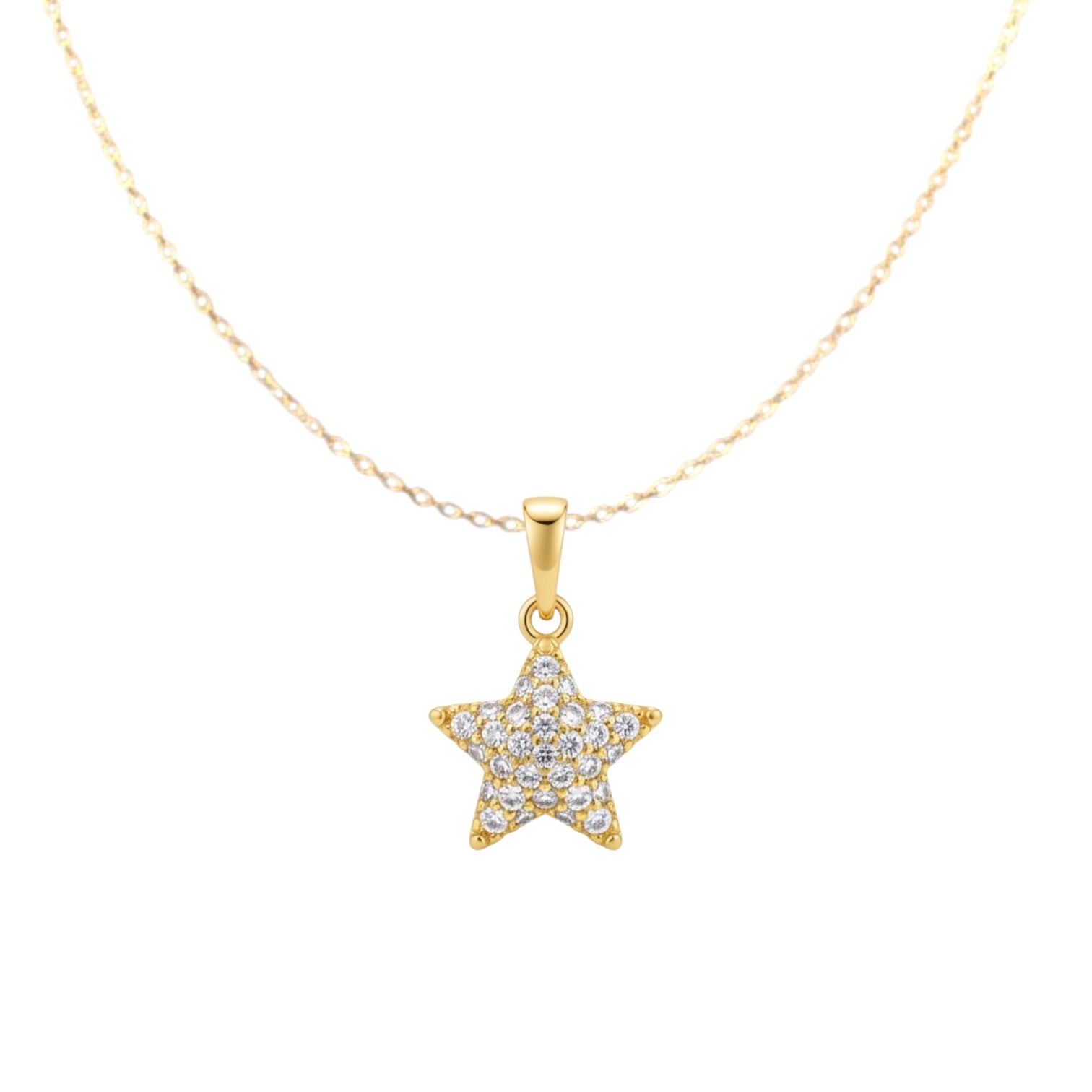 Позлатено колие "Звезда"