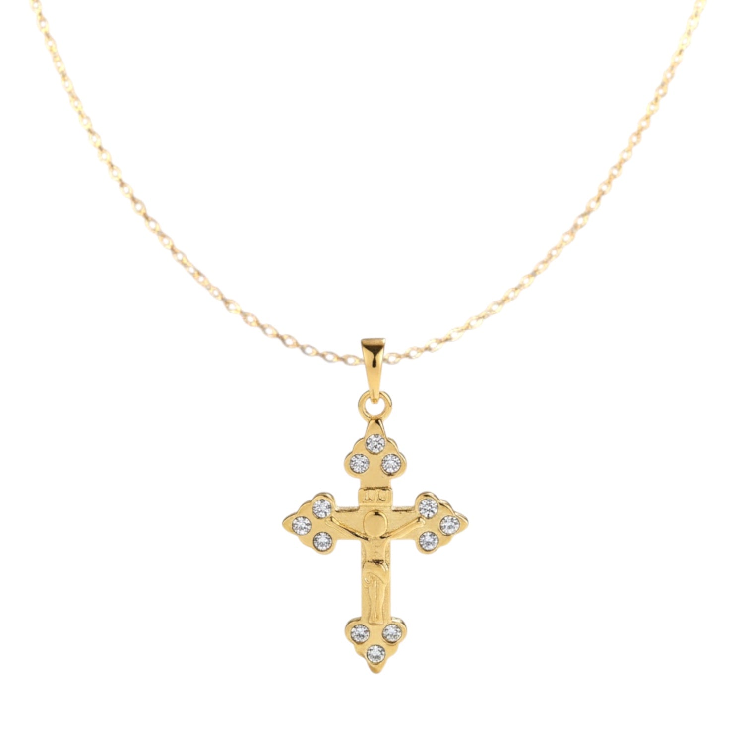 Позлатено колие "Вяра"