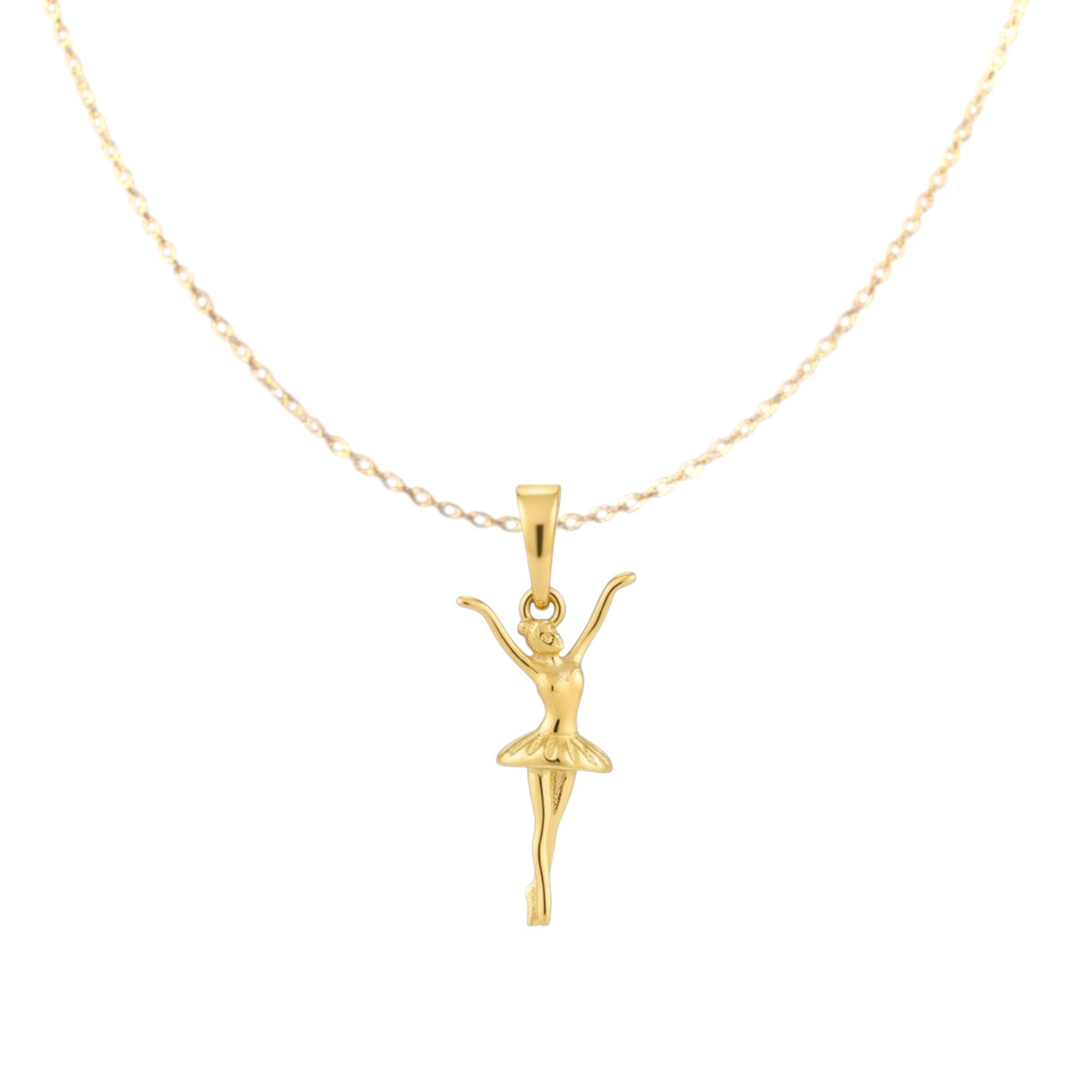 Позлатено колие "Балерина"