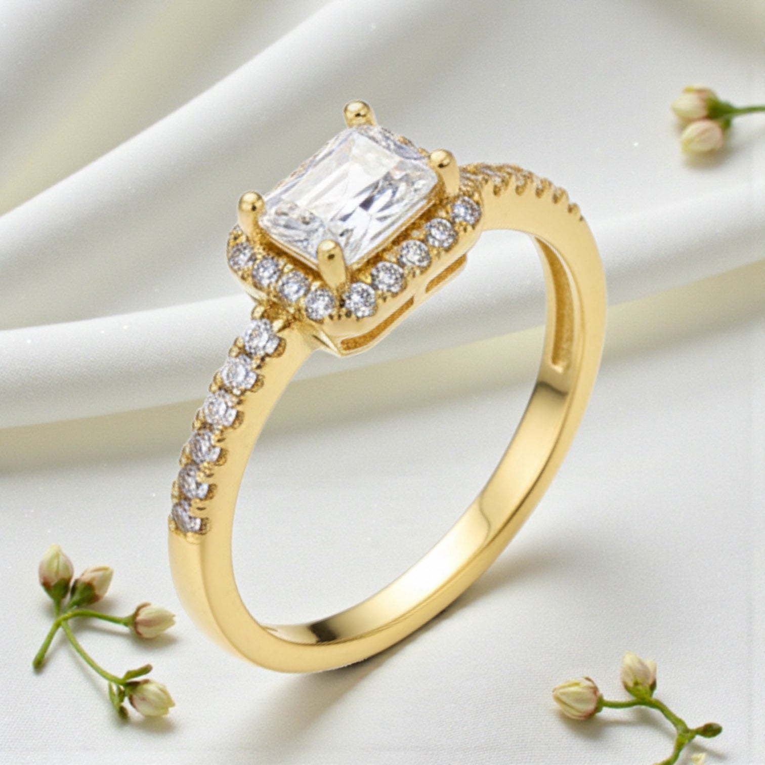 Позлатен пръстен "Рая"