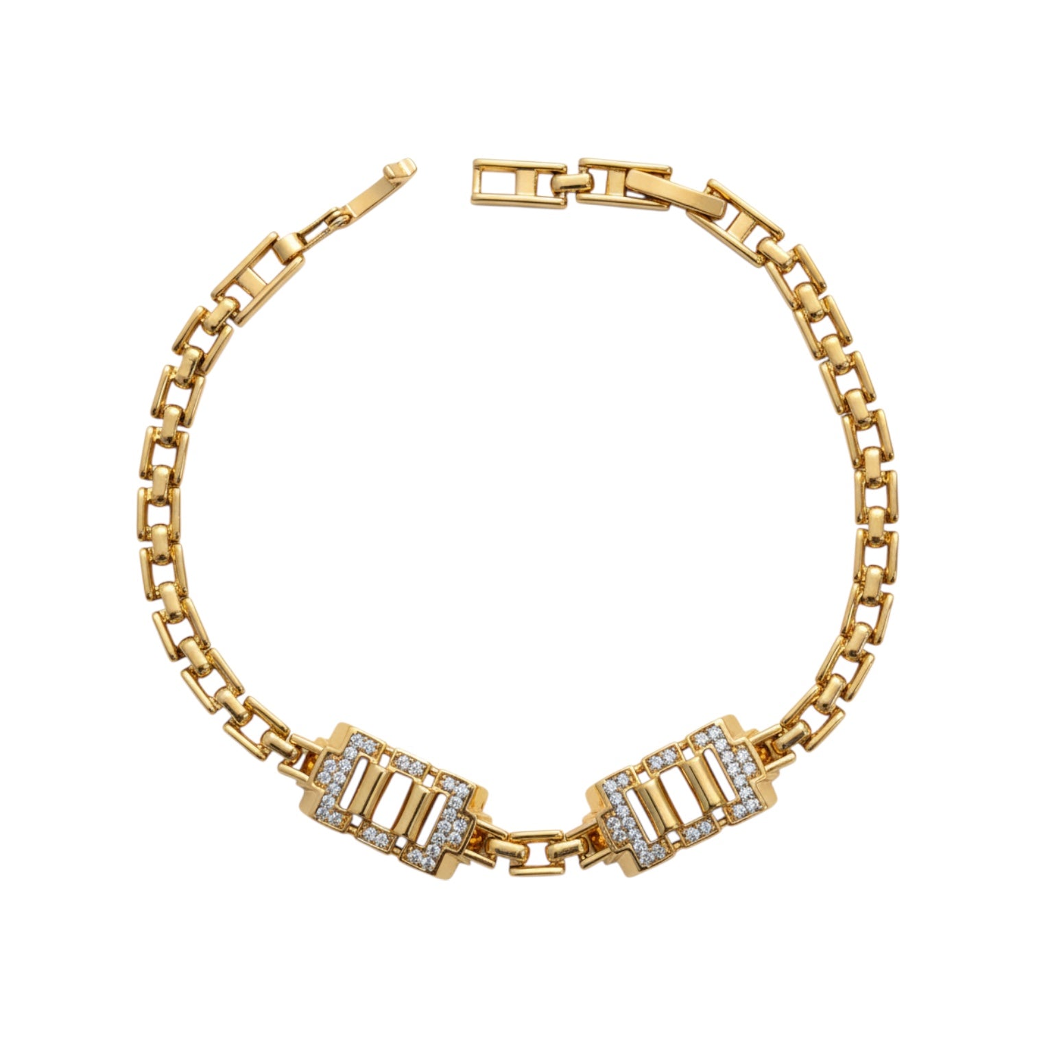 Позлатена гривна "Париж"