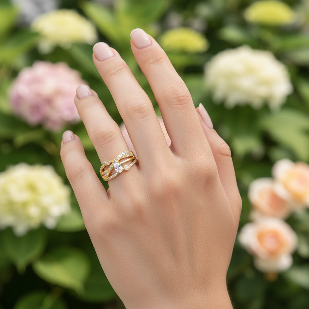 Позлатен пръстен "Яра"