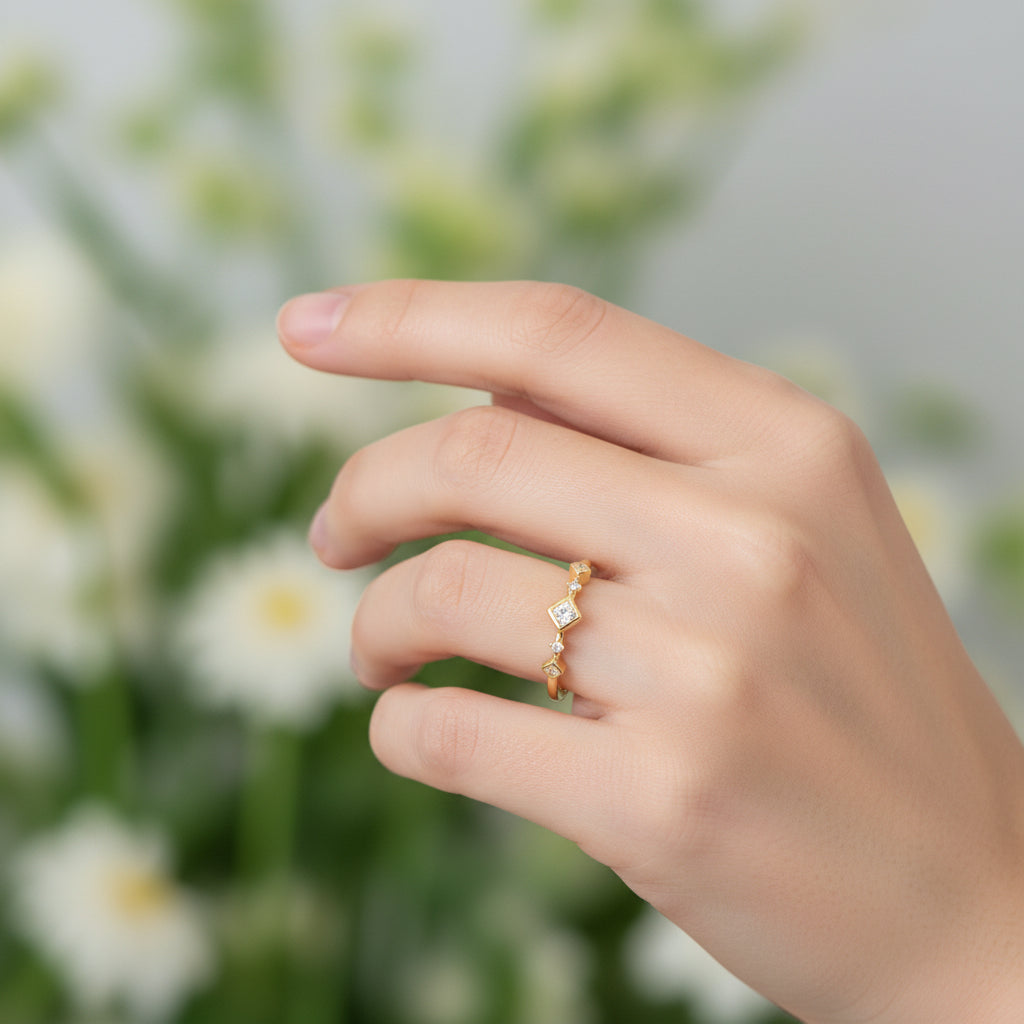 Позлатен пръстен "Минималист"