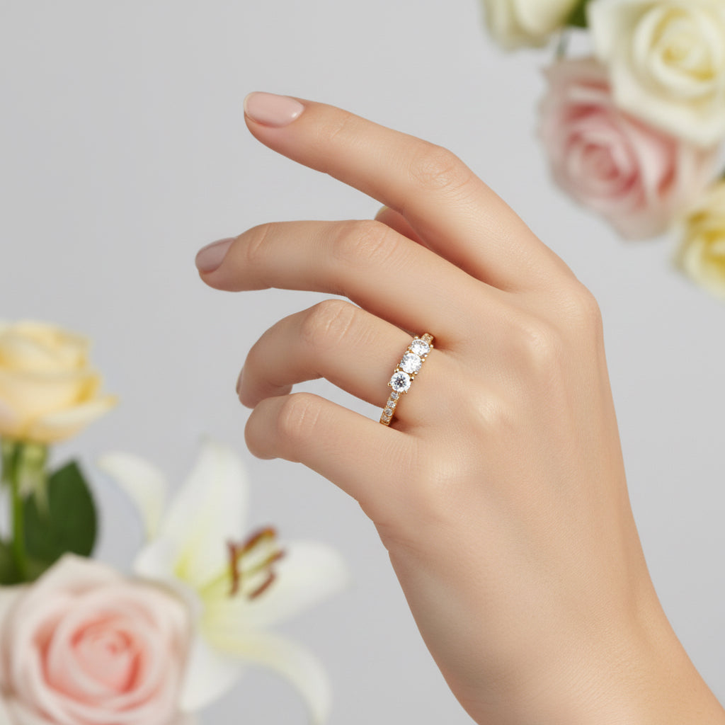 Позлатен пръстен "Роси"