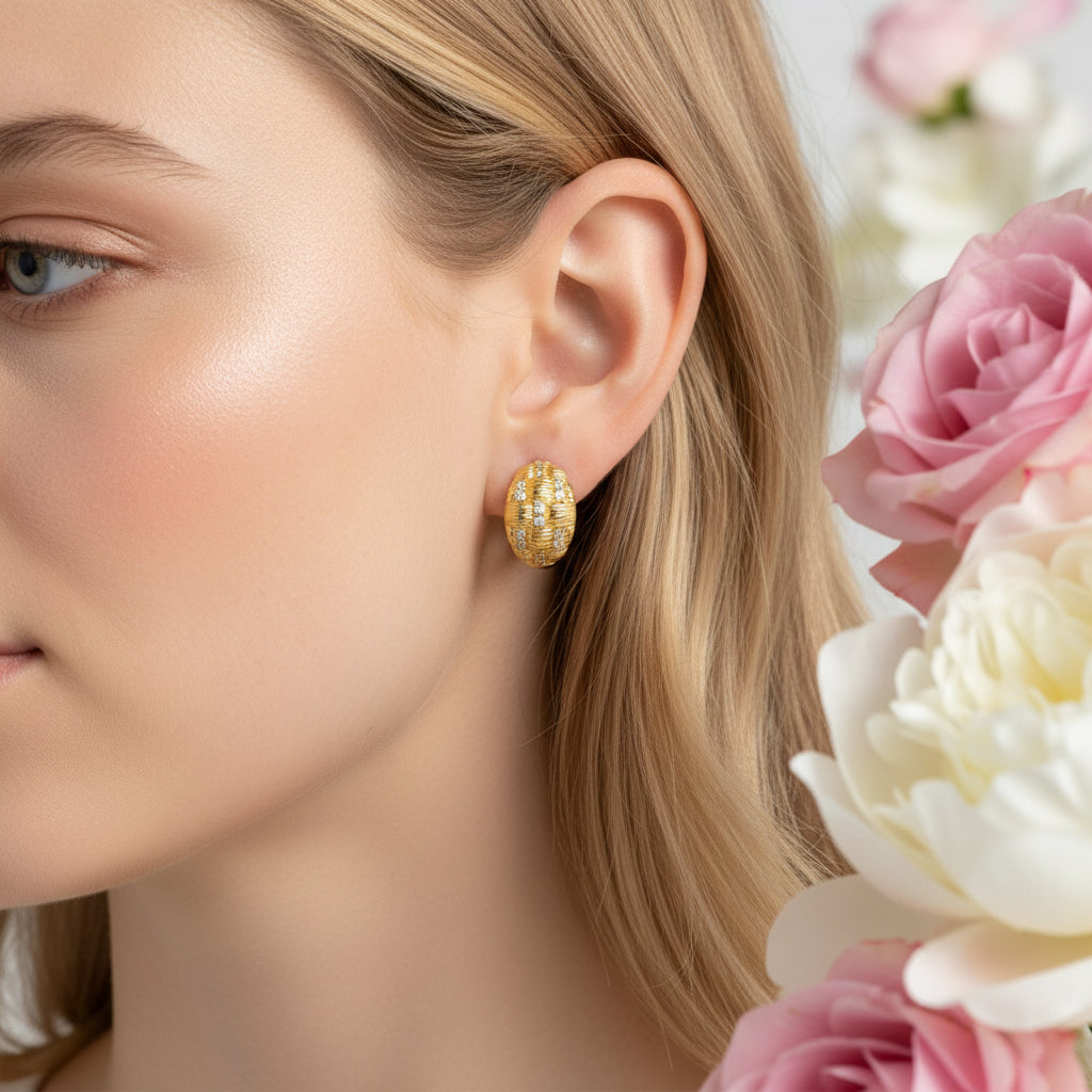 Позлатени обеци "Вики"