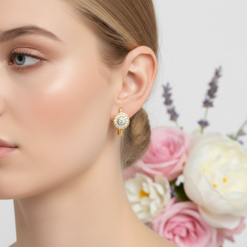 Позлатени обеци "Кръг"