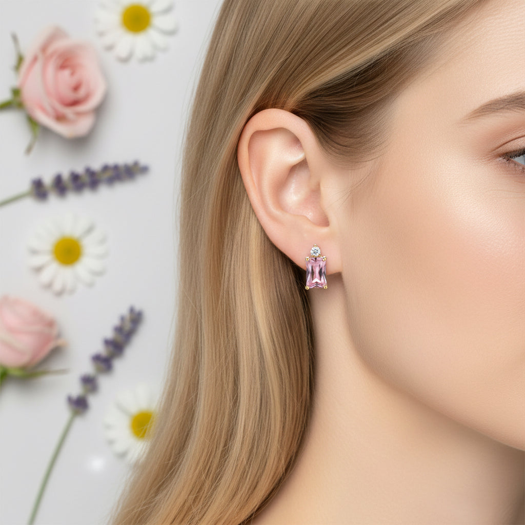 Позлатени обеци на винт "Мади"